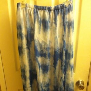 Aeropostale Tie dye chiffon maxi skirt